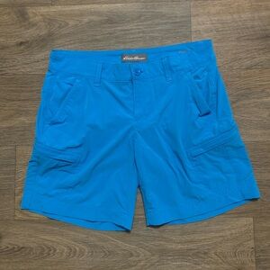 Eddie Bauer Women's Vibrant Blue Cargo Shorts